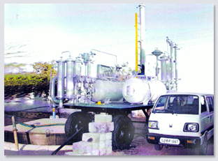 C.B.G. Biogas purification and bottling